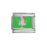 Pretty in Pink, Making You Green With Envy Italian Charm (9mm)