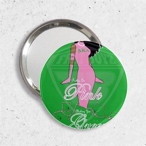 Pretty in Pink, Making You Green With Envy 2.25  Handbag Mirror from ArtsNow.com Front