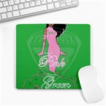 Pretty in Pink, Making You Green With Envy Large Mousepad