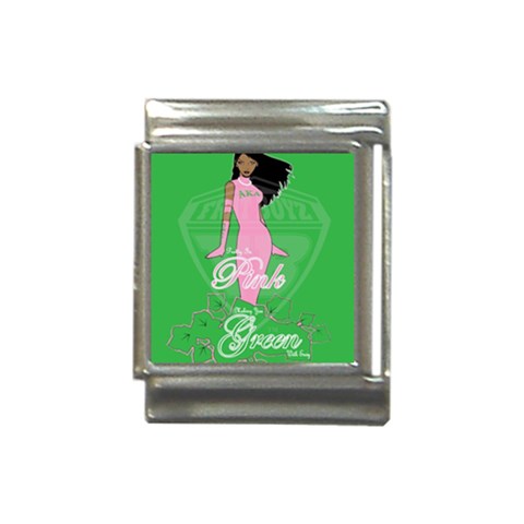 Pretty in Pink, Making You Green With Envy Italian Charm (13mm) from ArtsNow.com Front