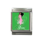 Pretty in Pink, Making You Green With Envy Italian Charm (13mm)