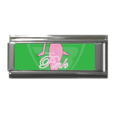 Pretty in Pink, Making You Green With Envy Superlink Italian Charm (9mm) from ArtsNow.com Front