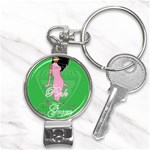 Pretty in Pink, Making You Green With Envy Nail Clippers Key Chain
