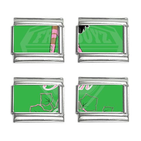 Pretty in Pink, Making You Green With Envy 9mm Italian Charm (4 pack) from ArtsNow.com Front
