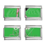 Pretty in Pink, Making You Green With Envy 9mm Italian Charm (4 pack)