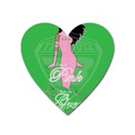 Pretty in Pink, Making You Green With Envy Magnet (Heart)