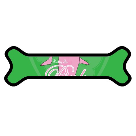 Pretty in Pink, Making You Green With Envy Magnet (Dog Bone) from ArtsNow.com Front