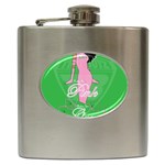Pretty in Pink, Making You Green With Envy Hip Flask (6 oz)