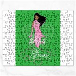 Pretty in Pink, Making You Green With Envy Jigsaw Puzzle (Rectangular)