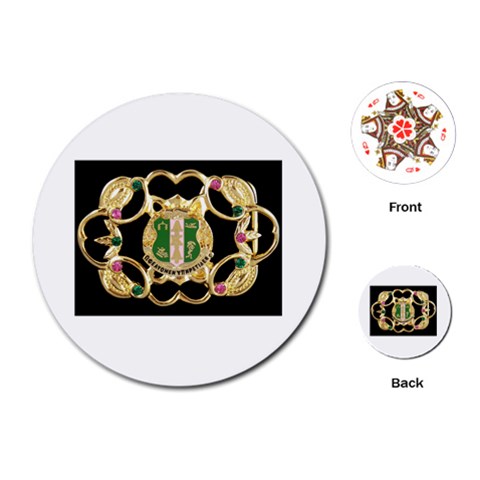 AKA NSEG1055 Playing Cards (Round) from ArtsNow.com Front