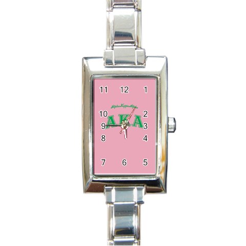 AKA_C Rectangular Italian Charm Watch from ArtsNow.com Front