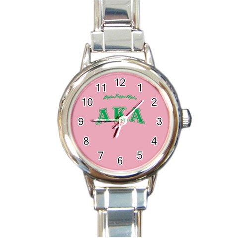 AKA_C Round Italian Charm Watch from ArtsNow.com Front