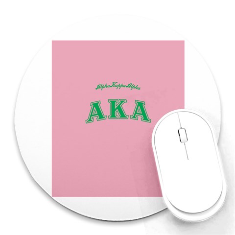 AKA_C Round Mousepad from ArtsNow.com Front