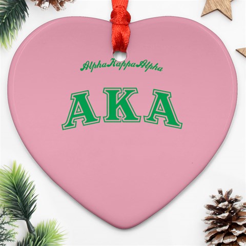 AKA_C Ornament (Heart) from ArtsNow.com Front