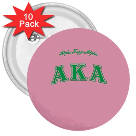 AKA_C 3  Button (10 pack) from ArtsNow.com Front