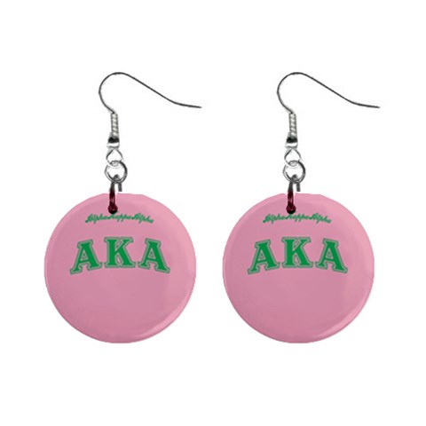 AKA_C 1  Button Earrings from ArtsNow.com Front