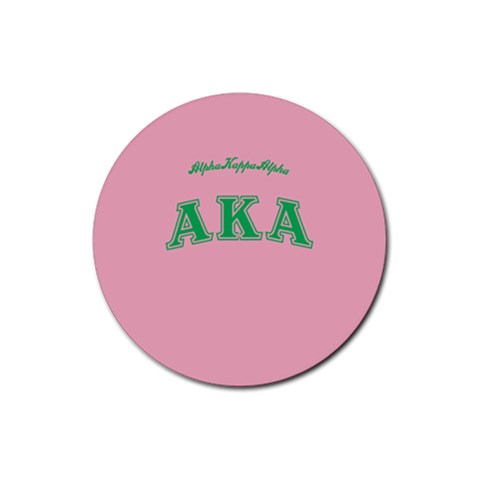 AKA_C Rubber Coaster (Round) from ArtsNow.com Front