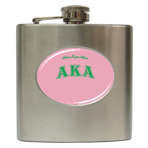 AKA_C Hip Flask (6 oz) from ArtsNow.com Front