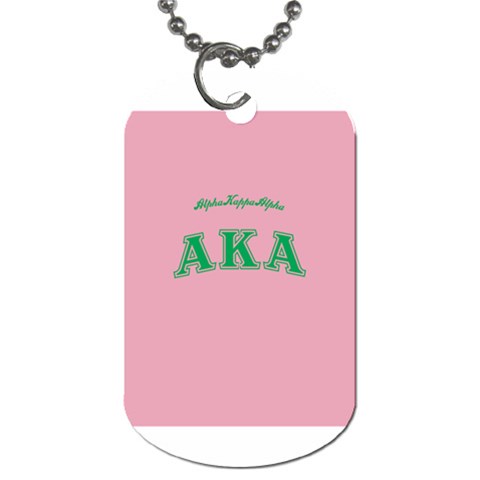AKA_C Dog Tag (Two Sides) from ArtsNow.com Front
