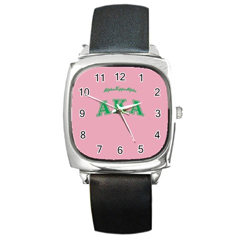 AKA_C Square Metal Watch from ArtsNow.com Front