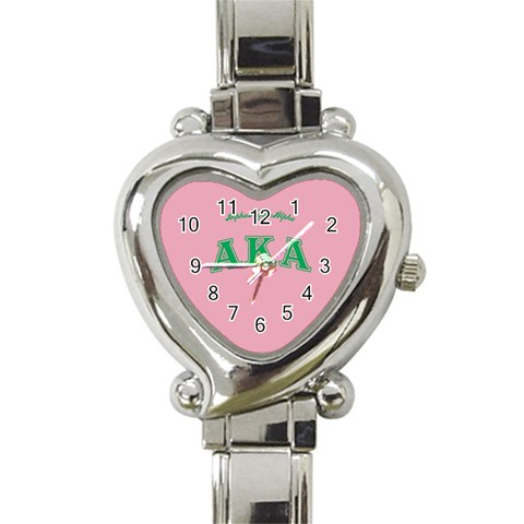 AKA_C Heart Italian Charm Watch from ArtsNow.com Front