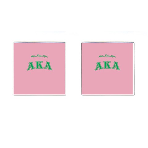 AKA_C Cufflinks (Square) from ArtsNow.com Front(Pair)
