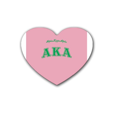 AKA_C Rubber Coaster (Heart) from ArtsNow.com Front