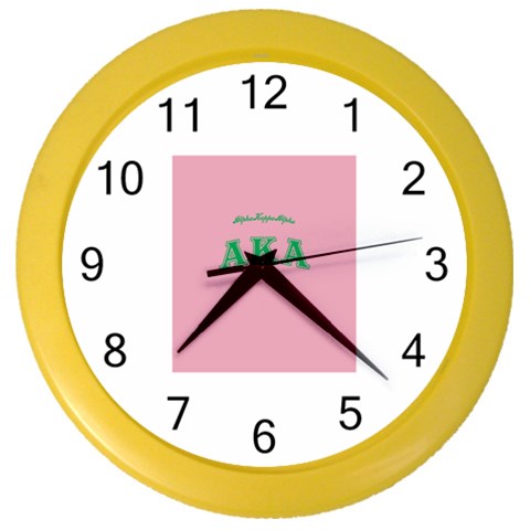 AKA_C Color Wall Clock from ArtsNow.com Front