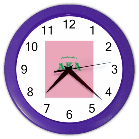 AKA_C Color Wall Clock from ArtsNow.com Front