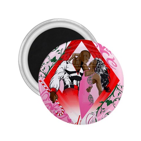 Diamonds & Pearls 2.25  Magnet from ArtsNow.com Front