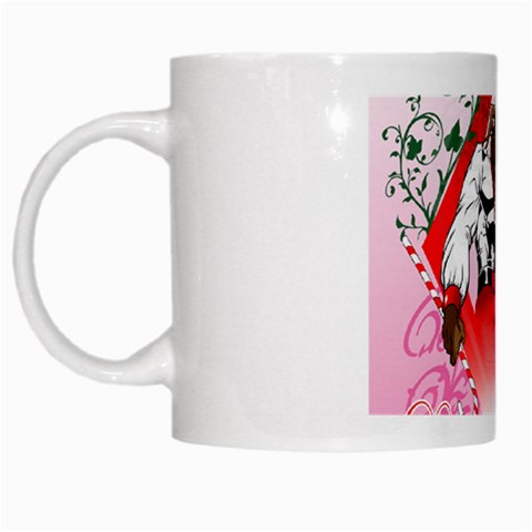 Diamonds & Pearls White Mug from ArtsNow.com Left