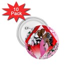 Diamonds & Pearls 1.75  Button (10 pack) 