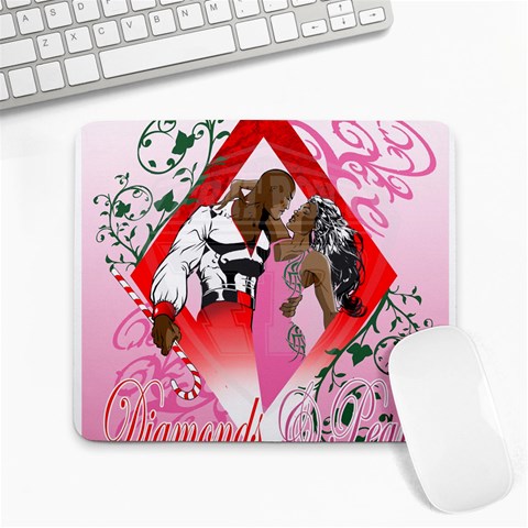 Diamonds & Pearls Large Mousepad from ArtsNow.com Front
