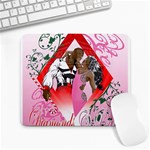 Diamonds & Pearls Large Mousepad
