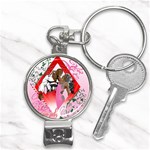 Diamonds & Pearls Nail Clippers Key Chain