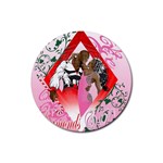 Diamonds & Pearls Rubber Coaster (Round)