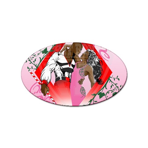 Diamonds & Pearls Sticker Oval (10 pack) from ArtsNow.com Front