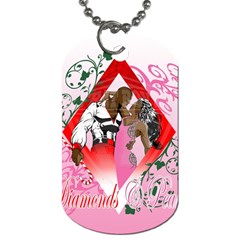 Diamonds & Pearls Dog Tag (Two Sides) from ArtsNow.com Front