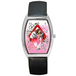 Diamonds & Pearls Barrel Style Metal Watch
