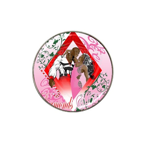 Diamonds & Pearls Hat Clip Ball Marker (10 pack) from ArtsNow.com Front