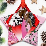 Diamonds & Pearls Star Ornament (Two Sides)