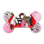 Diamonds & Pearls Dog Tag Bone (Two Sides)
