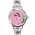 AKA SKEE WEE Round Italian Charm Watch