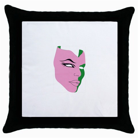 AKA SKEE WEE Throw Pillow Case (Black) from ArtsNow.com Front