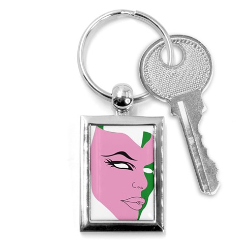 AKA SKEE WEE Key Chain (Rectangle) from ArtsNow.com Front
