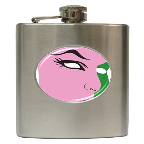 AKA SKEE WEE Hip Flask (6 oz) from ArtsNow.com Front