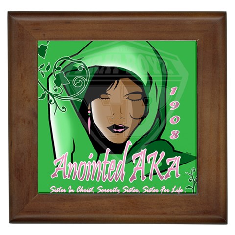 Anointed AKA Framed Tile from ArtsNow.com Front