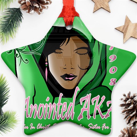 Anointed AKA Ornament (Star) from ArtsNow.com Front