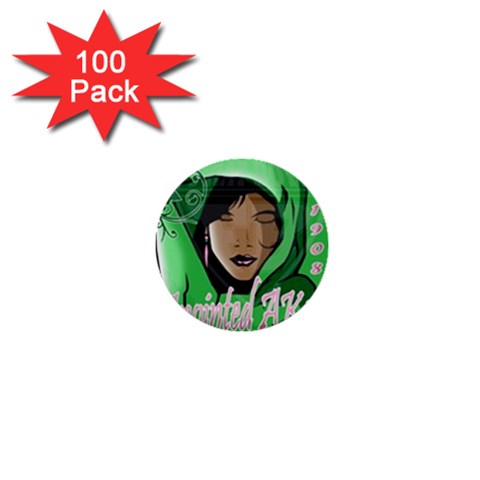Anointed AKA 1  Mini Button (100 pack)  from ArtsNow.com Front