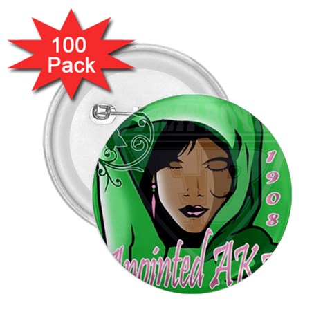 Anointed AKA 2.25  Button (100 pack) from ArtsNow.com Front